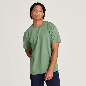 Allbirds Allgood Katoenen T-shirts Heren Groen | BE1582WN